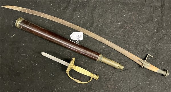 Chas Moore Sword Hilt, Sight Glass Early Antique Sabre: Chas Moore Sword Hilt, Sight Glass Early Antique Sabre
