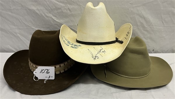 2 Stetson & 1 Autographed Hat: 2 Stetson & 1 Autographed Hat