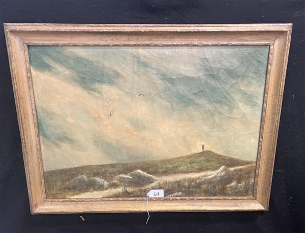 Signed O/C "Alone", E Sewny 31 x 42 (1 of 3)