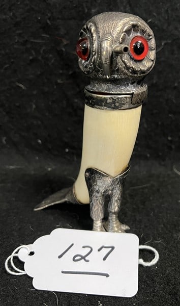 5 1/2" Silver and Horn Object (1 of 3)