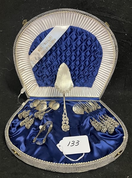 Dessert Service in Fitted Case "800" Silver (1 of 3)