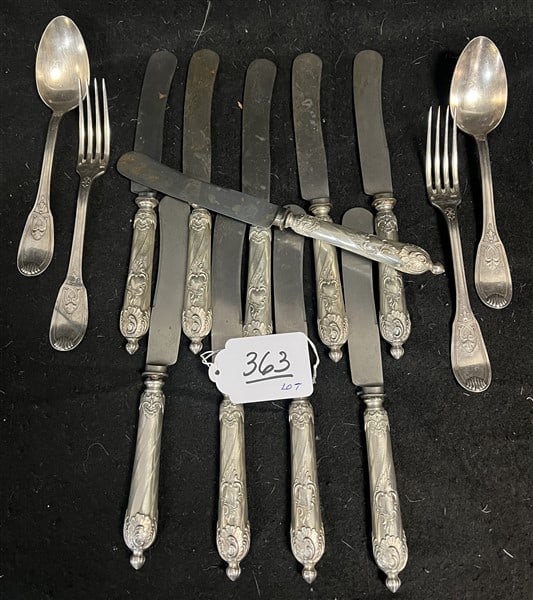 Sterling Flatware approx. 10 Troy 10 Knives (1 of 2)