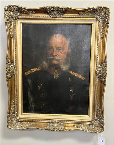 Framed O/C, German Soldier, 25 x 30 (1 of 3)