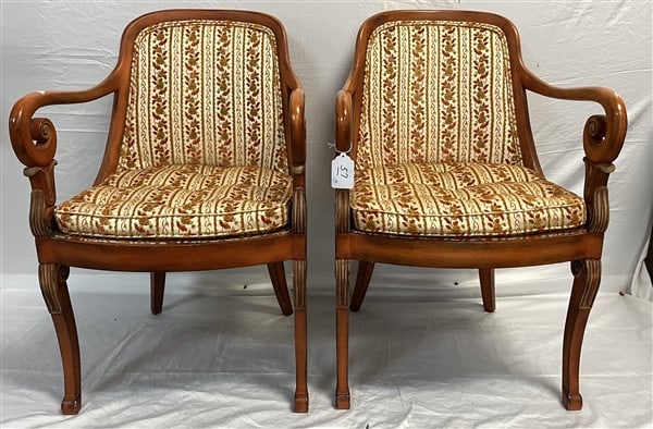 Pr Paint Decorated Armchairs (1 of 2)