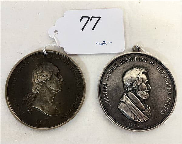 Two 2 3/4" Peace Medals (1 of 2)