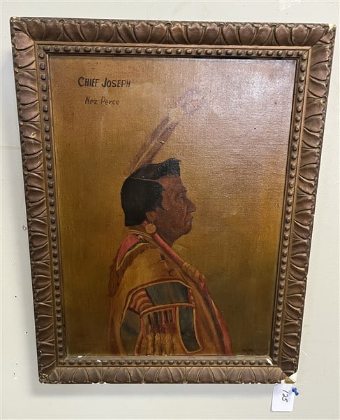 O/C Chief Joseph sgnd Lower Right 19 x 25 (1 of 3)