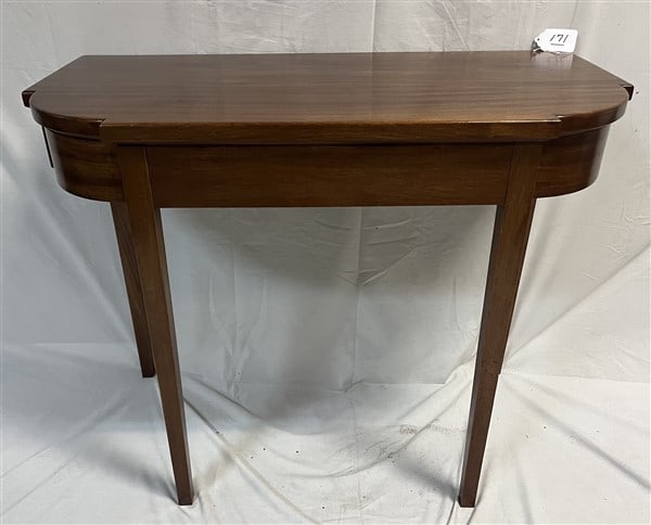 Antique Mahogany 1/2 Round Table (1 of 2)