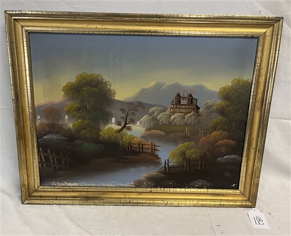 Hudson River School Style Painting 21 x 27 (1 of 2)