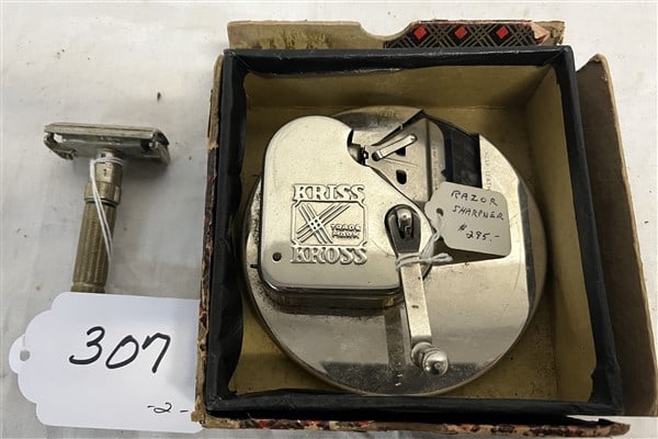 Vintage Razor and Sharpener: Vintage Razor and Sharpener