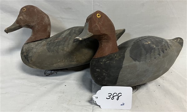 2 Carved Decoys, HRJ: 2 Carved Decoys, HRJ