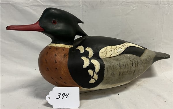 Carved Schultz Decoy: Carved Schultz Decoy