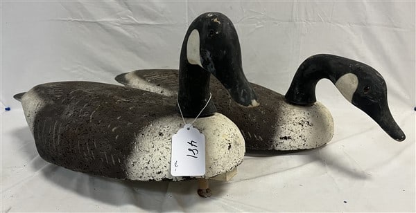 Two 23" Cork Decoys: Two 23" Cork Decoys