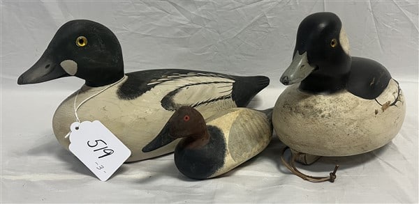 3 Painted Decoys: 3 Painted Decoys