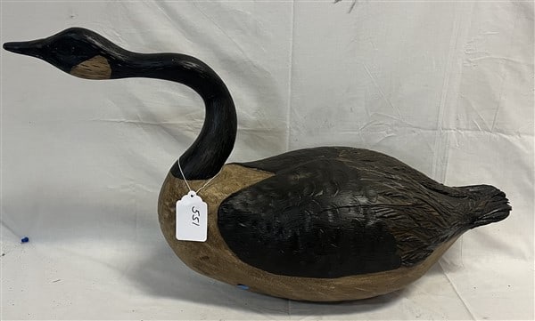 Life Size Carved Goose: Life Size Carved Goose