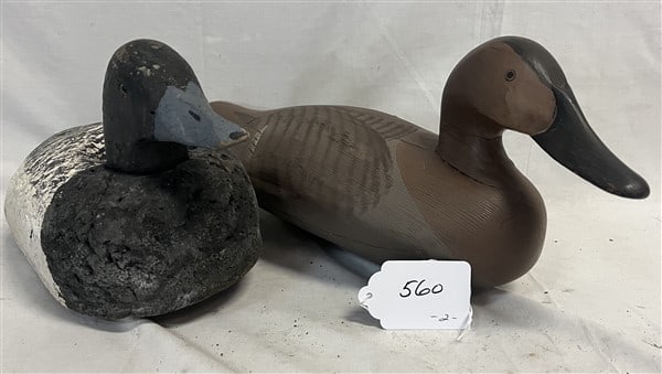 2 Signed and Dated Decoys 1947: 2 Signed and Dated Decoys 1947
