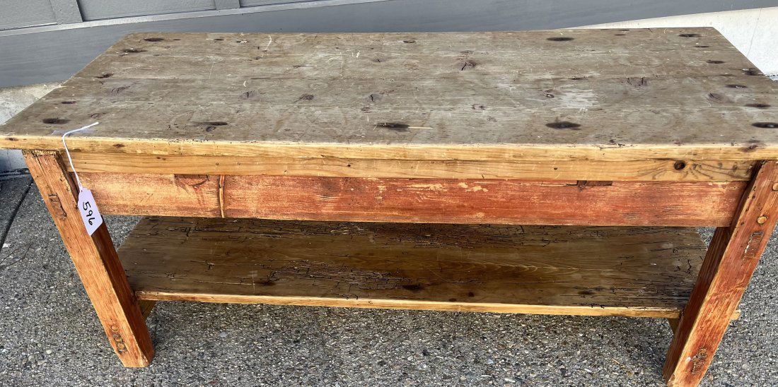 2 Tier Country Low Table 46" x 19" x 18"h (1 of 1)