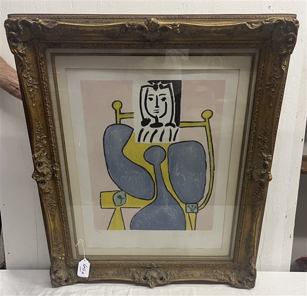 Pencil Signed and Numbered Picasso Lithograph 32" x 38": Pencil Signed and Numbered Picasso Lithograph 32" x 38"