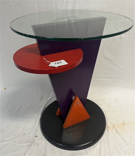 Memphis Style Side Table: Memphis Style Side Table