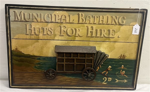 Painted Country Wooden Sign 24" x 36": Painted Country Wooden Sign 24" x 36"