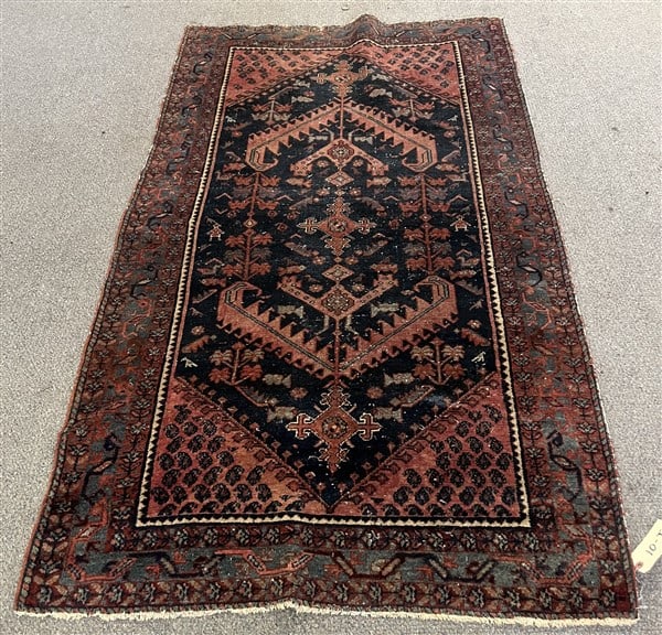 Antique Persian Scatter 3'5" x 6': Antique Persian Scatter 3'5" x 6'