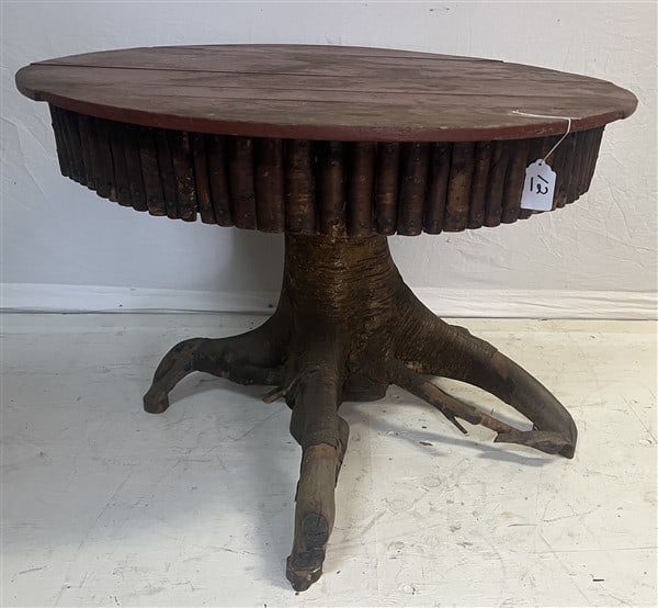 Vintage Adirondack Root Table 41" Diam (1 of 3)