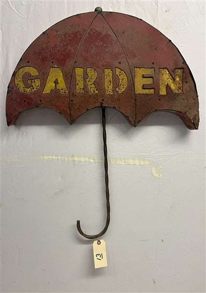 Whimsical Tin Garden Element (1 of 2)