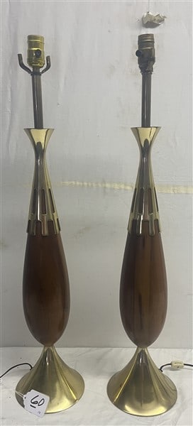 Pr Vintage Mid Cent 32" Lamps (1 of 4)
