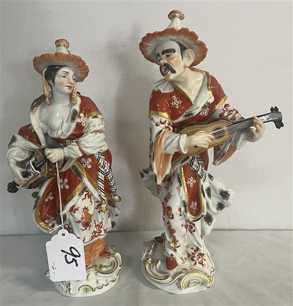 2 13" Meissen Figures (1 of 4)
