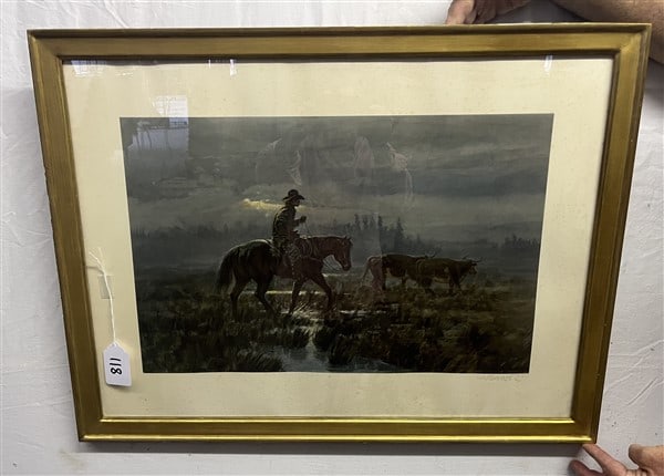 Framed Print, J Beglar 1872 Old Print Shop (1 of 4)