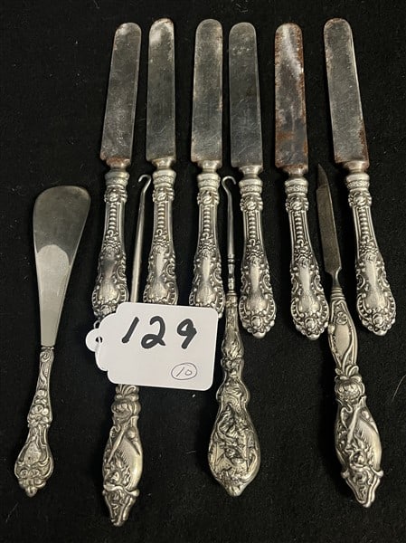 10 Items with Sterling Handles (1 of 2)