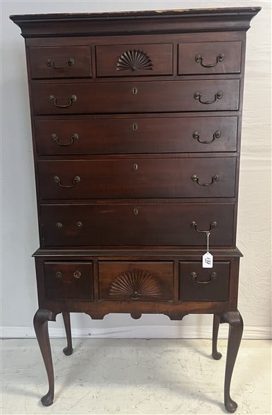 2 Part Antique Mahogany Highboy (1 of 3)