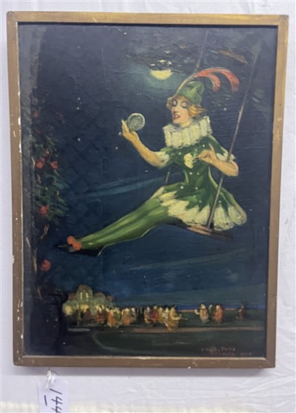 Oil on Board Paris 1910,CVB Hale 15 x 19: Oil on Board Paris 1910,CVB Hale 15 x 19