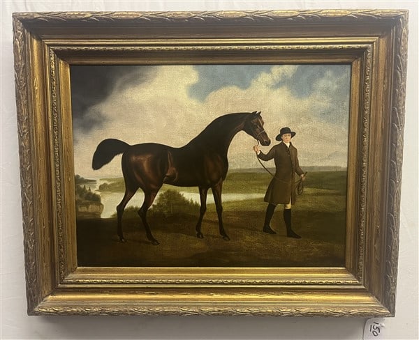 Framed Equine O/C sgnd Shipley 26 x 31 (1 of 3)