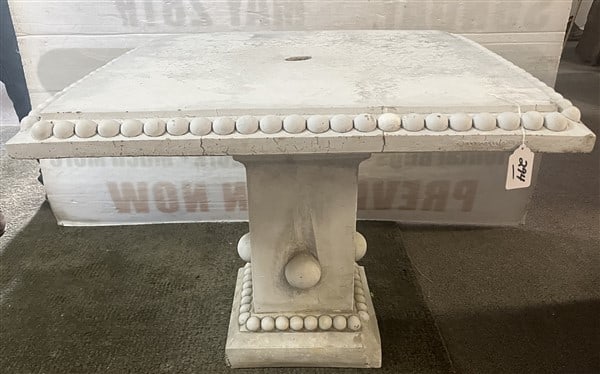 2 Part ConcreteTable 38" square, 30" high (1 of 3)