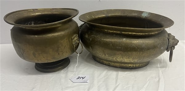 2 English Brass Buckets (1 of 4)