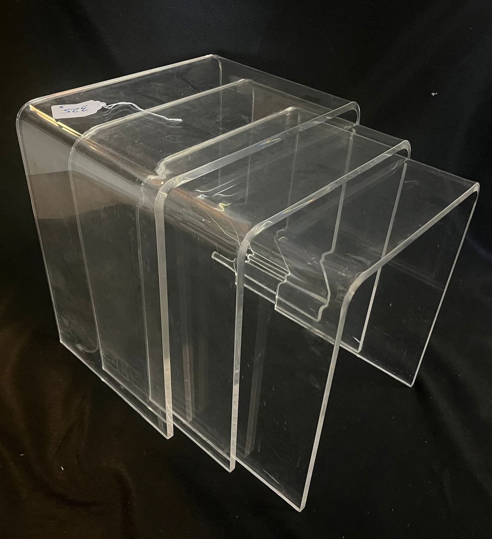 3 Lucite Nesting Tables (1 of 1)