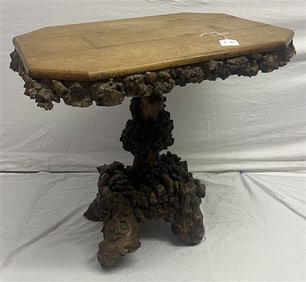 Root Table with Oak Top