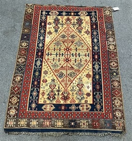 Exceptional Antique Flatweave Rug 3'8" x 5'0"