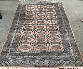 Hand Made "Rose" Bokara - 6' x 8'9"
