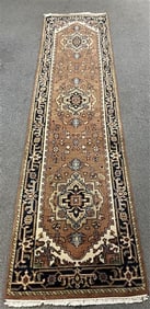 Hand Made Persian Runner - 2'6" x 10'