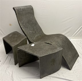 3 Pcs. of Fiberglass Chaise and 2 Tables