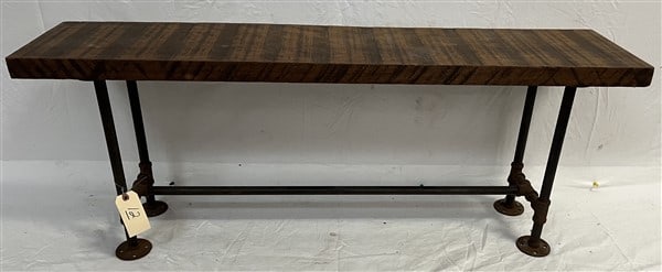 48" Industrial Wood & Iron Bench