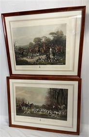 2 Classic Hunt Prints, Beautifully Framed