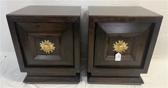 Pr. of 1 Door Modern End Tables