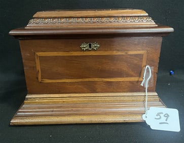 Antique Inlaid Document Box