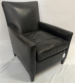 Crate & Barrel Leather Arm Chair