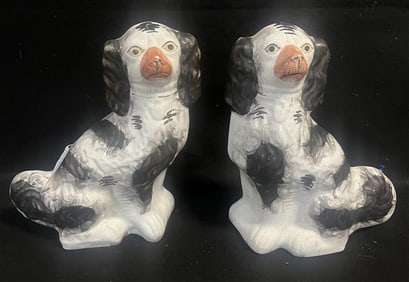 pr. of 13" Staffordshire Dogs