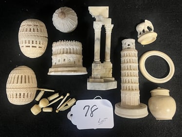 Items in Bone and Marble