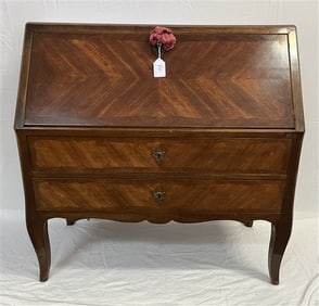 Inlaid French Antique Slant Lid Desk