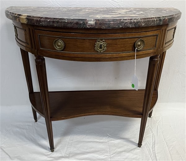 Louis XVI Ormolu Mounted Mahogany Console with Specimen Marble (1 of 3)